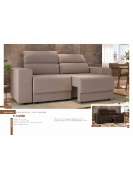 SOFA RETRATIL E RECLINAVEL MADRID